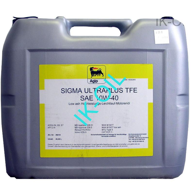 Agip Sigma UltraPlus TFE 10W-40 20L