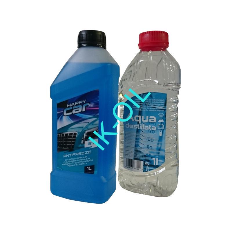 Happy Car Antifreeze G11, 1l + Destilovaná voda, 1l